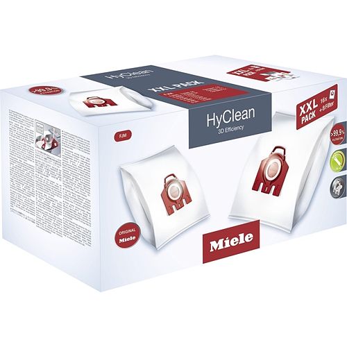 Foto van Miele stofzuigerzakken hyclean 3d efficiency fjm xxl-pack (rood)