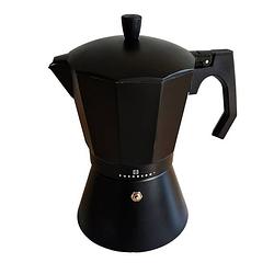 Foto van Edënbërg black line - percolator - koffiemaker 6 kops - espresso maker 300 ml - zwart