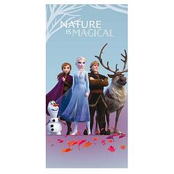 Foto van Disney frozen strandlaken nature is magical - 70 x 140 cm - polyester