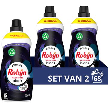 Foto van Robijn klein & krachtig classics vloeibaar wasmiddel black velvet 2 x 34 wasbeurten bij jumbo