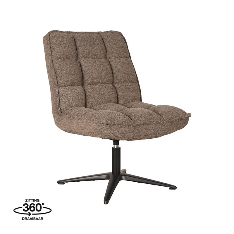 Foto van Label51 fauteuil vince - bruin - boucle