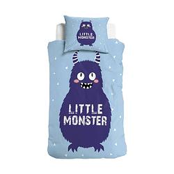 Foto van Little monster dekbedovertrek little monster - blauw 140x200cm