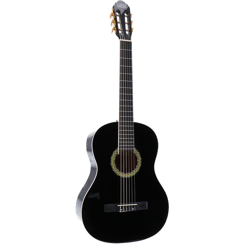Foto van Lapaz 002 bk 4/4-formaat klassieke gitaar zwart