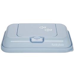 Foto van Funkybox - billendoekjes doosje - to go - vintage blue - fish