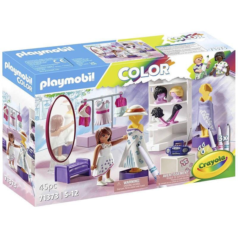 Foto van Playmobil color fashion design set 71373