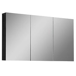 Foto van Badplaats spiegelkast cuba 120 x 16 x 70 cm - mat zwart