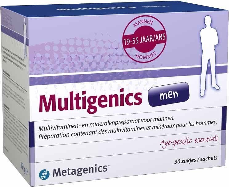 Foto van Metagenics multigenics men zakjes