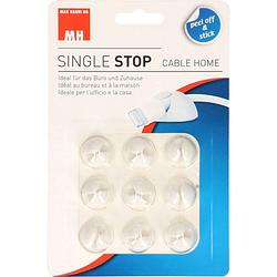 Foto van Cablehome kabelhouder zelfklevend 135346 wit 9 stuk(s)