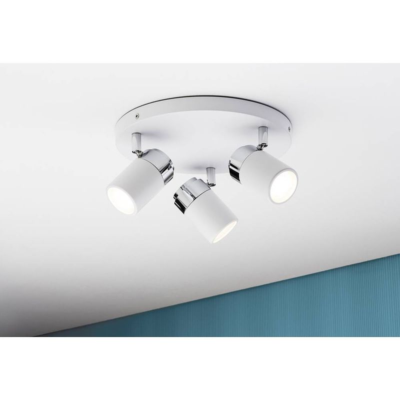 Foto van Paulmann zyli 66712 plafondlamp voor badkamer 30 w wit, chroom