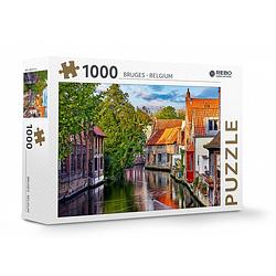 Foto van Rebo productions legpuzzel brugge 68 x 48,5 cm 1000 stukjes