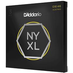 Foto van D'saddario nyxl0946-3p 09-46 super light top regular bottom nw snaren voor elektrische gitaar (3 sets)