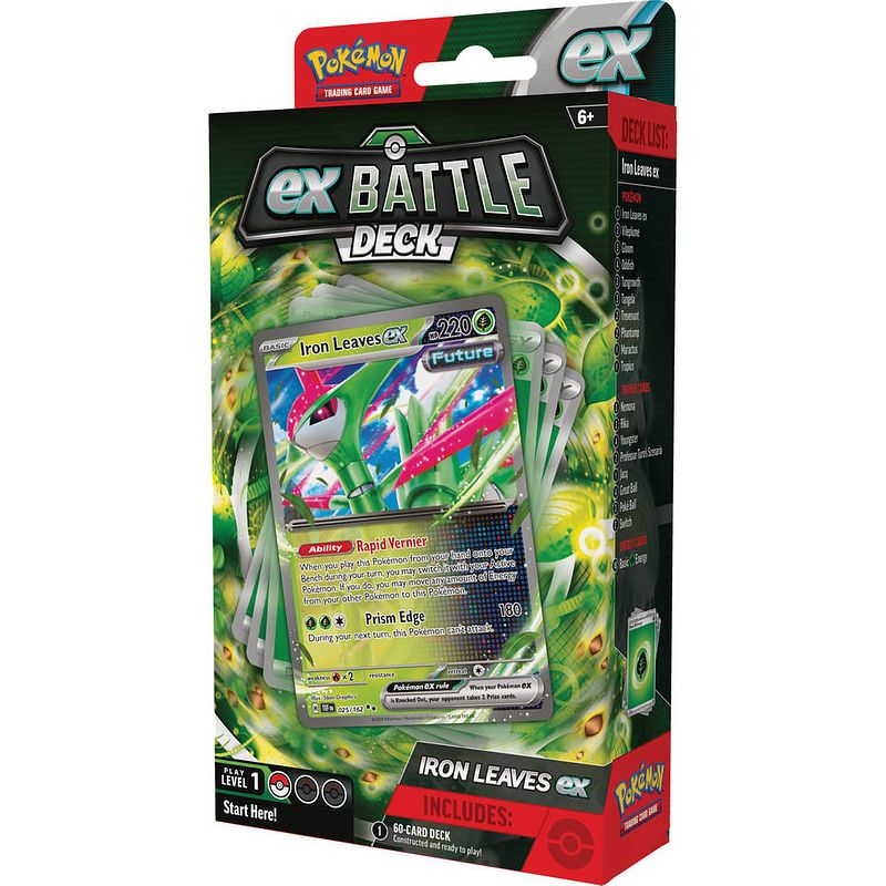 Foto van Pokémon tcg ex battle deck iron leaves