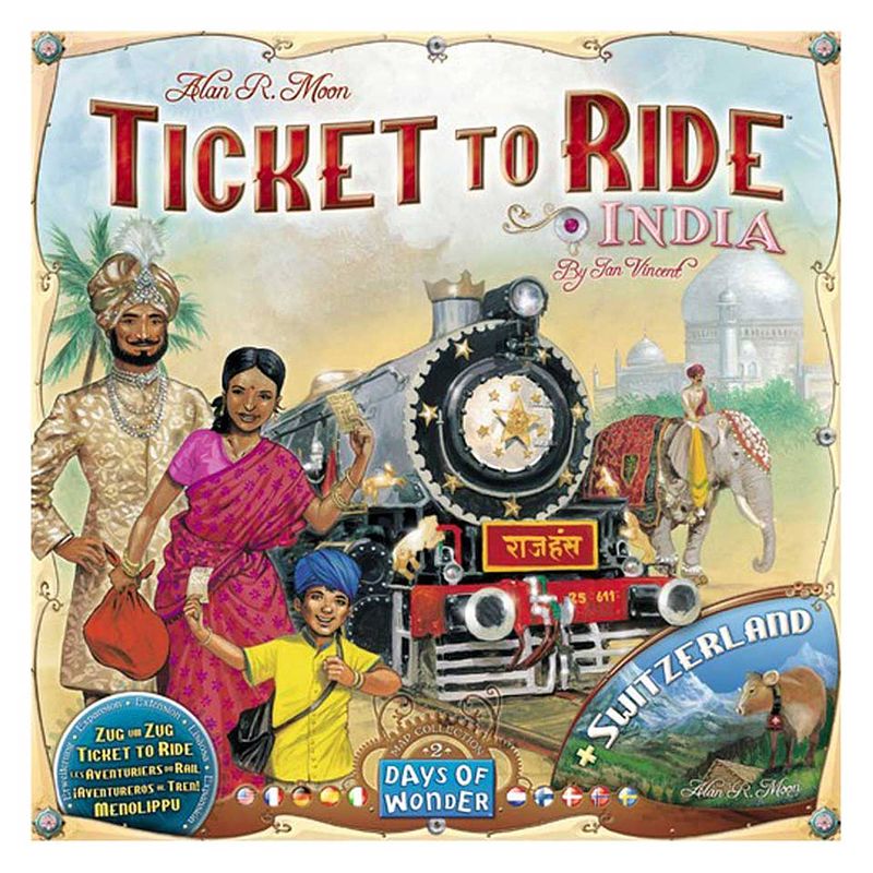 Foto van Ticket to ride india/zwitserland - uitbreiding