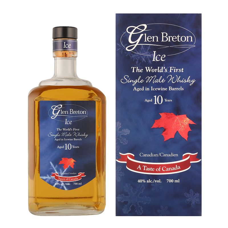Foto van Glen breton ice 10 years 70cl whisky + giftbox
