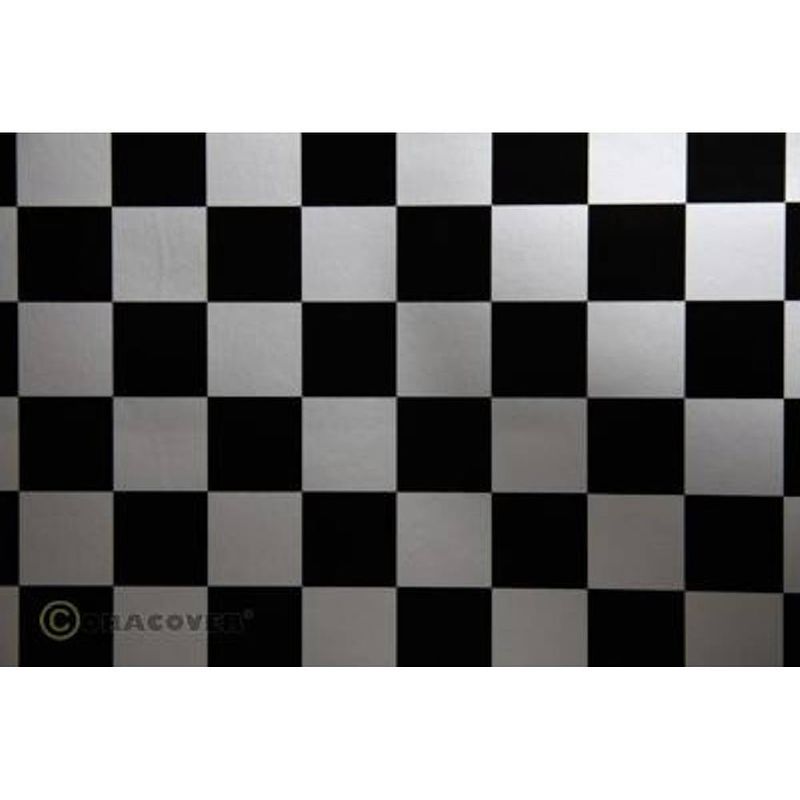 Foto van Oracover 43-091-071-010 strijkfolie fun 3 (l x b) 10 m x 60 cm zilver-zwart