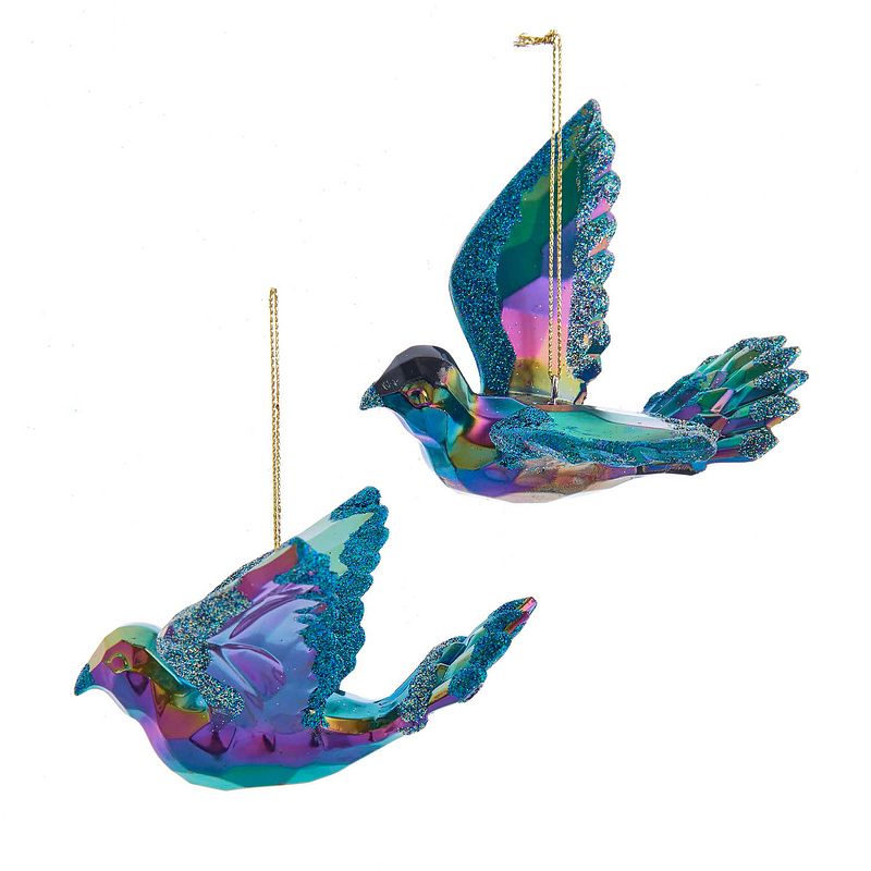 Foto van Kurt s. adler - ornament peacock plastic h5 cm