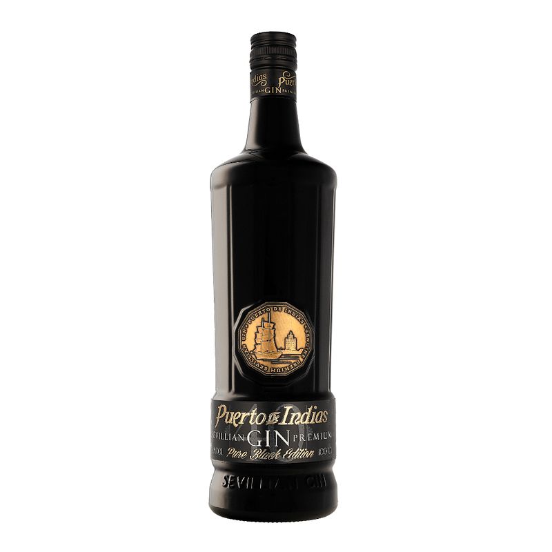 Foto van Puerto de indias black gin 1ltr