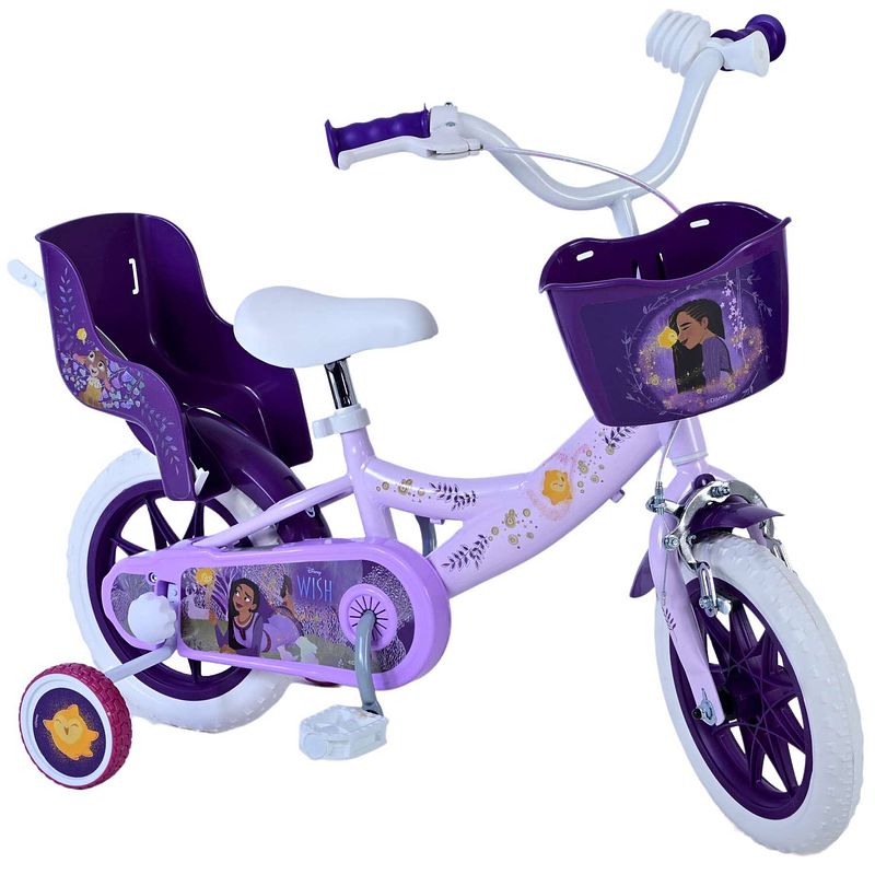 Foto van Disney wish kinderfiets - meisjes - 12 inch - paars