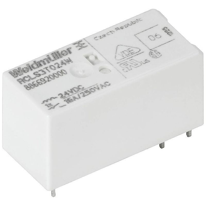 Foto van Weidmüller rcl314012w steekrelais 12 v/dc 16 a 1x wisselcontact 20 stuk(s)