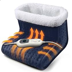 Foto van Ag160 elektrische voetenwarmer - met timer en overhittingsbeveliging - 3 temperatuurstanden - blauw
