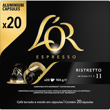 Foto van L'sor espresso ristretto koffiecups voordeelpak 20 stuks bij jumbo