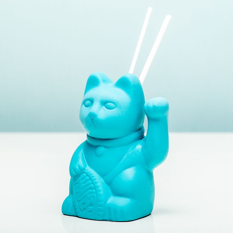 Foto van Lucky cat aroma diffuser - blauw