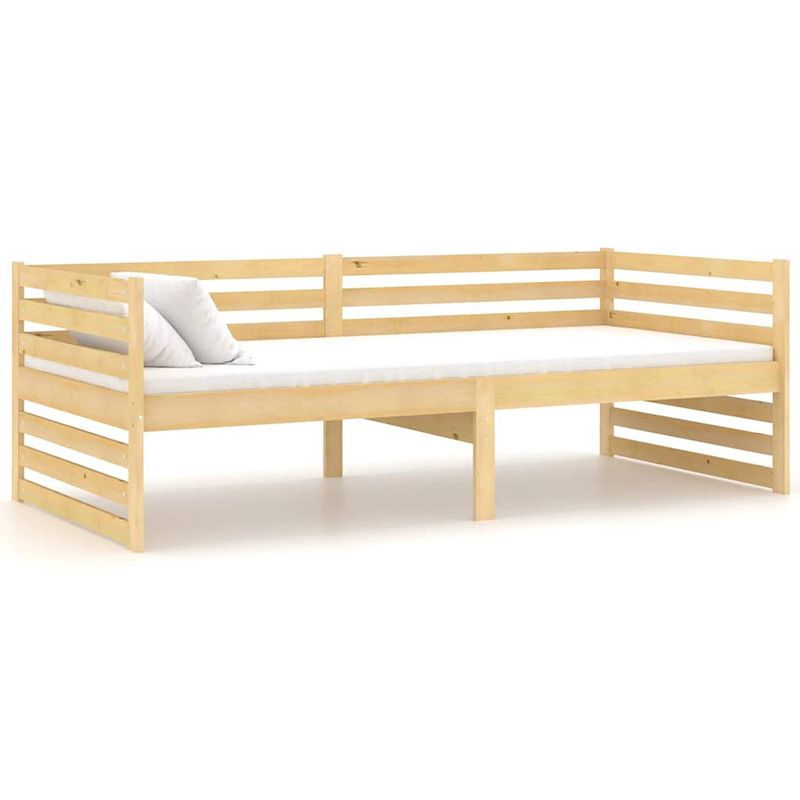 Foto van The living store slaapbank grenenhout - 203x98x68 cm - logeerbed en bank