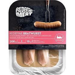 Foto van Redefine bratwurst, 2 stuks, 200g bij jumbo