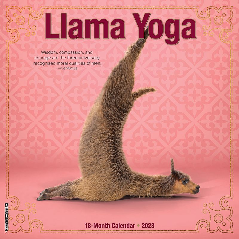 Foto van Llama yoga kalender 2023