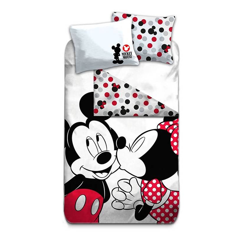 Foto van Disney minnie dekbedovertrek - 100% microvezel - 1-persoons (140x200 cm + 1 sloop) - 1 stuk (60x70 cm) - multi