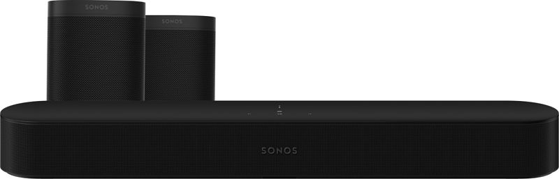 Foto van Sonos beam gen2 5.0 + one sl zwart (2x)