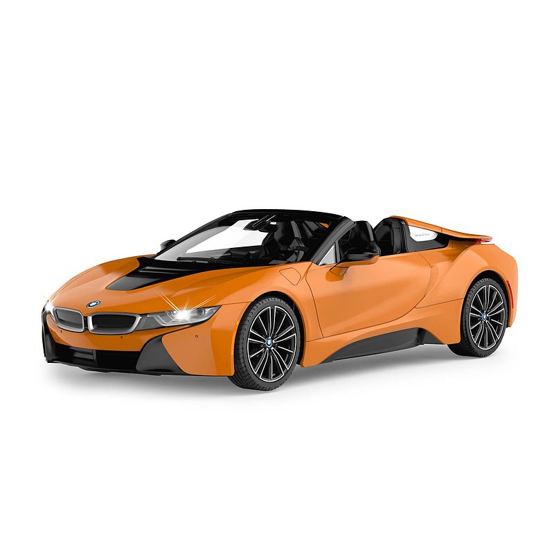 Foto van Rastar rc bmw i8 roadster oranje 1:12