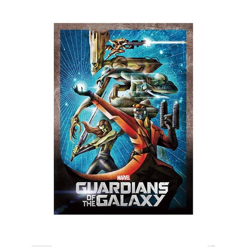 Foto van Pyramid guardians of the galaxy orb kunstdruk 60x80cm