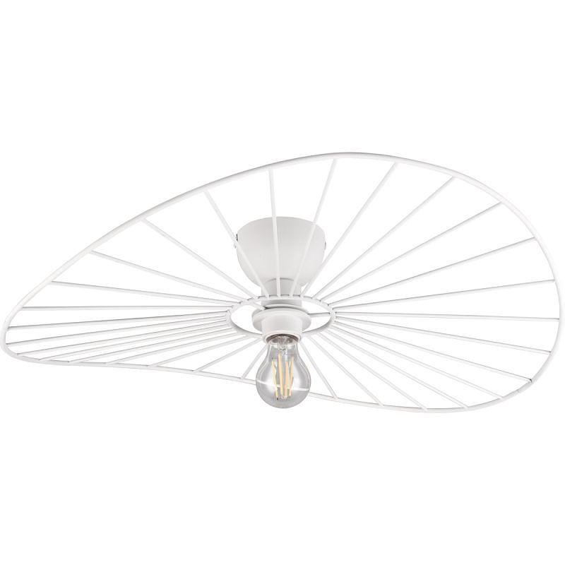 Foto van Plafondlamp chapeau mat wit excl. 1x e27 7w