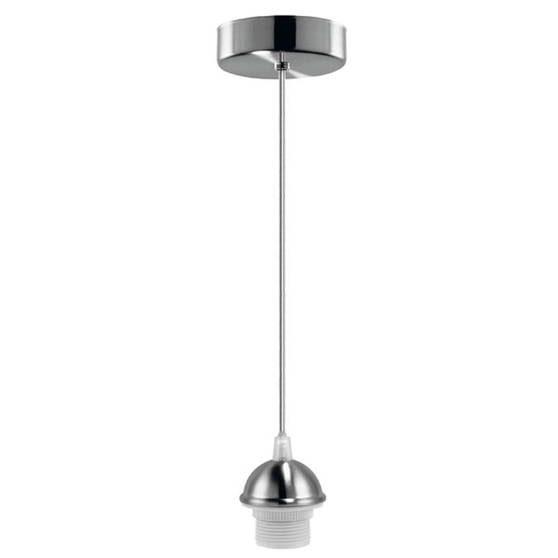 Foto van Infiori -ghlight - pendant ancona - hanglamp - e27 - 40 x 40 x 125cm - nikkel