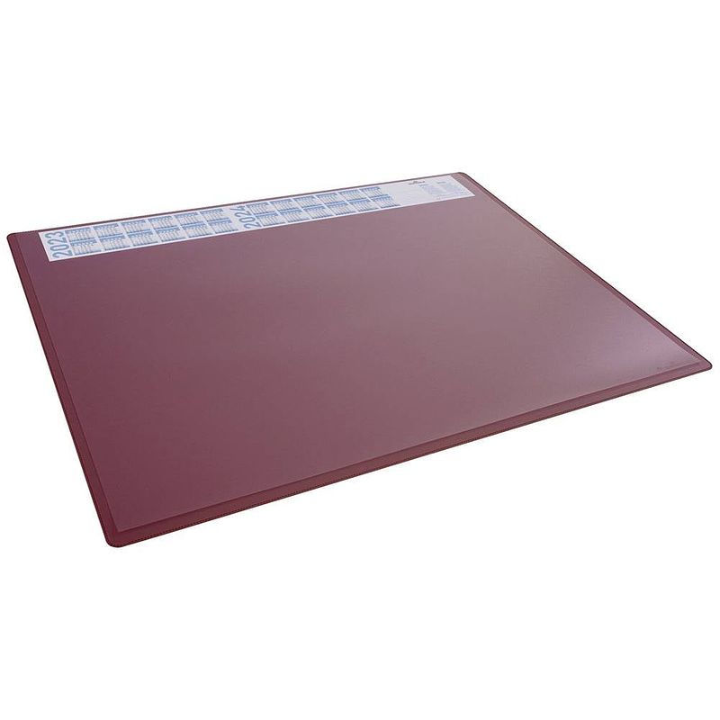 Foto van Durable 722303 bureau onderlegger 4-jaarskalender rood, transparant (b x h) 650 mm x 500 mm