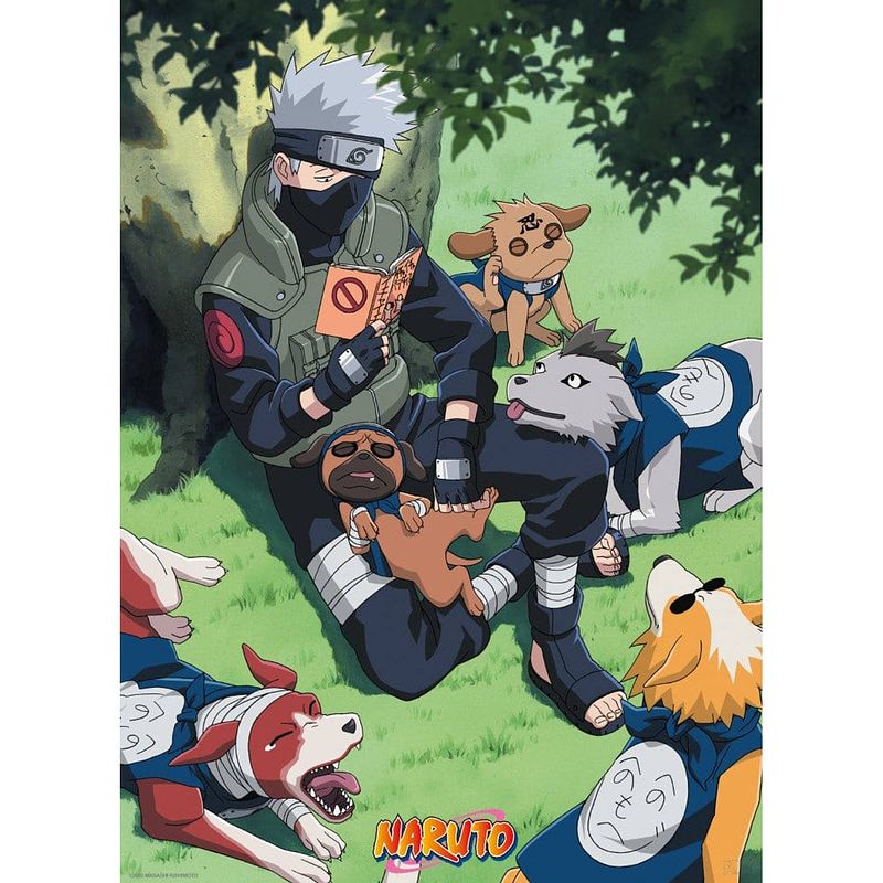 Foto van Abystyle naruto kakashi and dogs poster 38x52cm