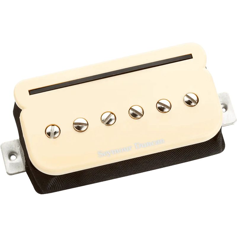 Foto van Seymour duncan shpr-2b p-rail hot humbucker bridge cream gitaarelement