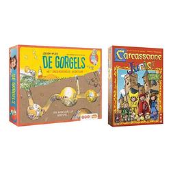 Foto van Spellenbundel - 2 stuks - de gorgels spel het ondergrondse avontuur & carcassonne junior