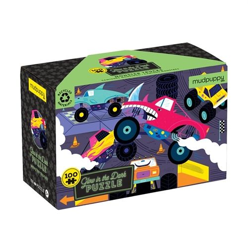 Foto van Monster trucks 100 piece glow in the dark puzzle - puzzel;puzzel (9780735376533)