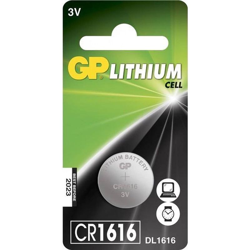 Foto van Gp batteries lithium cell 2181 wegwerpbatterij cr1616