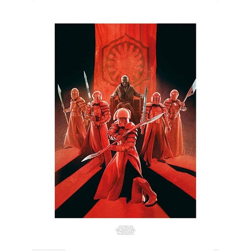 Foto van Pyramid star wars the last jedi snoke and elite guards kunstdruk 60x80cm