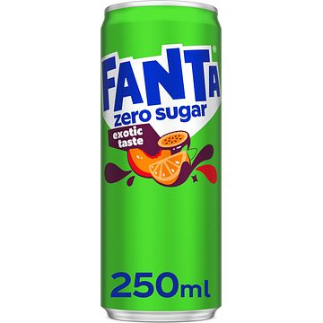 Foto van Fanta exotic zero sugar 250ml bij jumbo