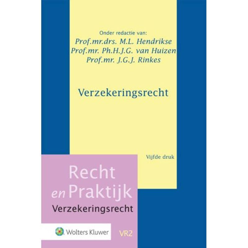 Foto van Verzekeringsrecht - recht en praktijk -