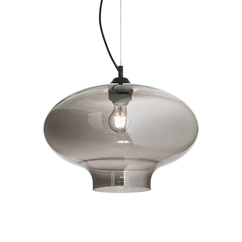 Foto van Ideal lux - bistro's - hanglamp - metaal - e27 - zwart