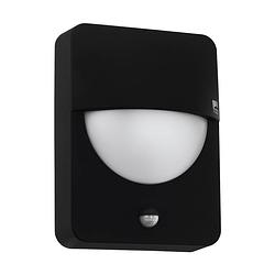 Foto van Eglo salvanesco wandlamp voor buiten - bewegingssensor - ip44- zwart