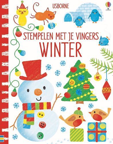 Foto van Stempelen met je vingers winter - hardcover (9781801312240)