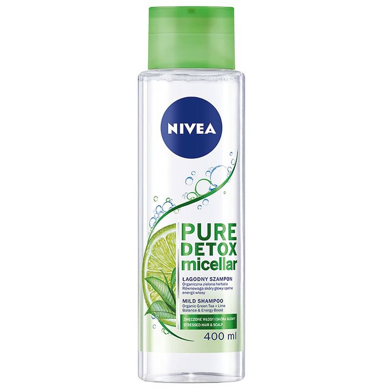 Foto van Pure detox micellar milde micellaire shampoo voor vermoeid haar en hoofdhuid 400ml