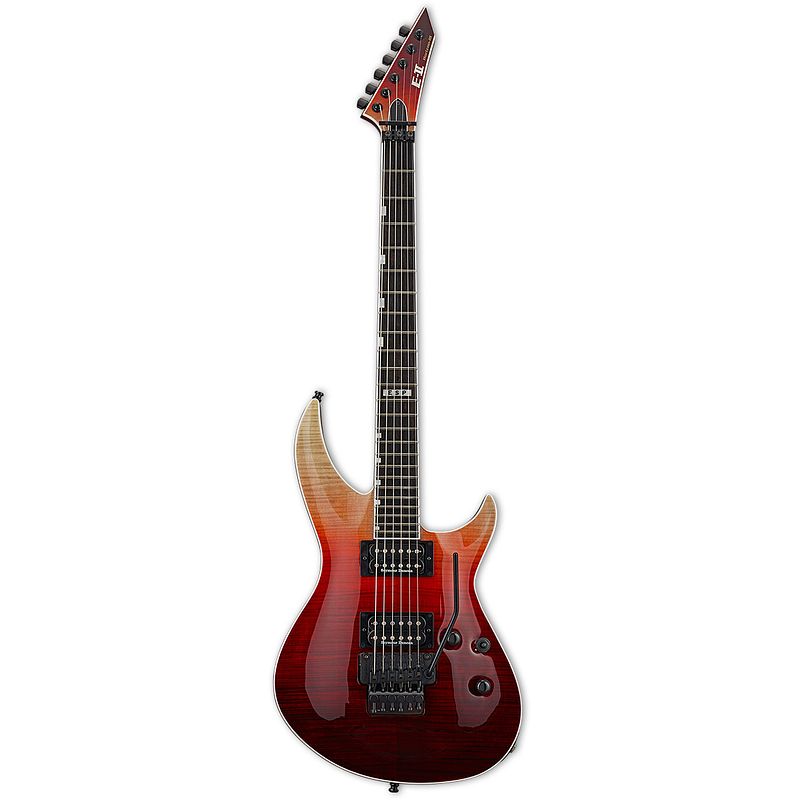 Foto van Esp e-ii horizon-iii black cherry fade met koffer