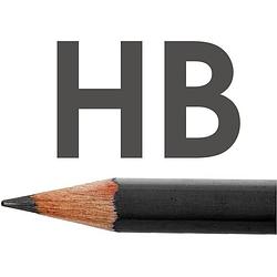 Foto van 12x hb potloden voor volwassenen hardheid hb